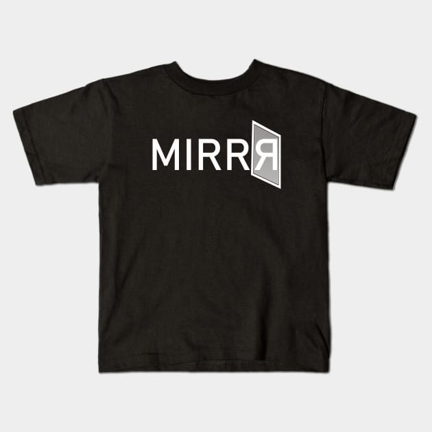 Mirror Wordmark Kids T-Shirt by vectorclothes